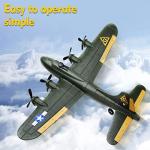 Goolsky FX817 RC Airplane, B-17 Bomber Model 2 Channel RC Plane, 2.4Ghz Remote Control Airplane, Ready to Fly Foam Glider, Fixed Wing Aircraft Flight Toys for Beginners, Kids and Adults