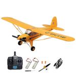 Park10 Toys RC Plane Upgrade 5 Channels 3D/6G J3-CUB RC Airplane for Adults 1406 Brushless Motor Outdoor Stunt RC Glider with Spare Propeller and 2 Batteries (Yellow)