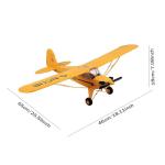 Park10 Toys RC Plane Upgrade 5 Channels 3D/6G J3-CUB RC Airplane for Adults 1406 Brushless Motor Outdoor Stunt RC Glider with Spare Propeller and 2 Batteries (Yellow)