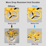Awaiymi 2024 Upgraded Hand Controlled Drone for Kids Small Rc Quadcopter Aircraft With Smart Watch, Cool LED Remote Control Drone 360° Flips, 3 Modes, 2 Larger Capacity Batteries