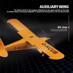 Park10 Toys RC Plane Upgrade 5 Channels 3D/6G J3-CUB RC Airplane for Adults 1406 Brushless Motor Outdoor Stunt RC Glider with Spare Propeller and 2 Batteries (Yellow)