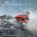 GoolRC RC Helicopter, WLtoys K110S Remote Control Helicopter, 6 Channel RC Aircraft with 3D/6G Mode Gyro, Easy to Fly for Adults and Beginners