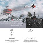 GoolRC RC Helicopter, WLtoys K110S Remote Control Helicopter, 6 Channel RC Aircraft with 3D/6G Mode Gyro, Easy to Fly for Adults and Beginners