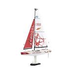 PLAYSTEM Voyager 400 RC Controlled Wind Powered Sailboat in Red - 26" Tall
