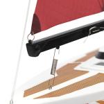 PLAYSTEM Voyager 400 RC Controlled Wind Powered Sailboat in Red - 26" Tall