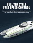 TX768 RC Jet Boat, 30km/h High Speed Jet Boat Brushless Catamaran with 3×3S LiPo Batteries Water Cooled Engine, 40cm ABS Hull, Long Range RC for Lakes, Rivers & Pools, Brushless RC for Adults