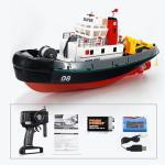 Ssccgym 23.6" Inch 60CM US Remote Control Tug Boat RC Fireboat Rescure Boats 4CH Electric RC Watercraft 15km/h w/Powerful Motors Spaying Water on Lake Pool for 14Y+ Beginners RTR
