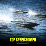 VOLANTEXRC RC Remote Control Boat for Pool，2.4Ghz Control RC Boats for Adults, Lake Electric Boat with Water Cooling System 2Rechargeable Batteries (Blue)