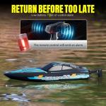 VOLANTEXRC RC Remote Control Boat for Pool，2.4Ghz Control RC Boats for Adults, Lake Electric Boat with Water Cooling System 2Rechargeable Batteries (Blue)
