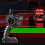 GoolRC RC Drift Car, 1:16 Scale Remote Control Car, 4WD 40KM/H High Speed RC Racing Car, 2.4GHz Electric Sport Driftings with Headlight, Drifting Tires and Racing Tires for Adults (Black)