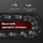 GoolRC RC Drift Car, 1:16 Scale Remote Control Car, 4WD 40KM/H High Speed RC Racing Car, 2.4GHz Electric Sport Driftings with Headlight, Drifting Tires and Racing Tires for Adults (Black)