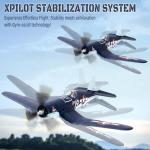 Leamn Brushless 4CH RC Plane F4U 500mm Remote Control Airplane,6-axis Gyro RC Airplane,3 Modes & Aerobatics,RTF Fighter with 2 Batteries,2.4GHz Radio Controlled for Adults&Beginners
