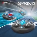 3 In 1 Sea Land and Air 360° Rolling Waterproof RC Drone,AIROKA Four Axis Aircraft High Speed Drift Cars RC Foam Boat Toys,For Beginners and gift to Boys or Girls(bule)
