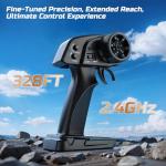 DEERC 9309E All Terrain Fast RC Cars for Adults 40KPH,4WD Electric Off-Road Remote Control Monster Truck,2.4Ghz High Speed Car,Waterproof Monster Truck with 2 Batteries for Boys & Kids