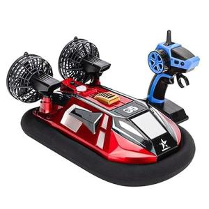 JGSMYXGS Rc Ships RC Hovercraft Boat for Land and Water 2.4GHz Remote Control Amphibious Vehicle Toy with Double Power,Electric Watercraft RC Toy Boats Gifts for Boys Girls