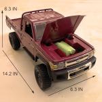 HLSFWDRIVE RC Rock Crawler RC Truck 4x4 Toyota LC79 RC Crawler 1/12 Off Road Pickup Remote Control 2.4Ghz All Terrain 280 Brushed Motor Proportional Throttle Steering RTR Hobby Toy Adult MN-82