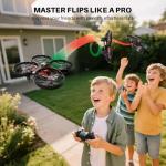 SYMA Drone for Kids 8-12 with Automatic Obstacle Avoidance, 20 Mins Flight Time(2 Batteries), One-Key 360°Flips and Altitude Hold, Safe Flying Toys for Boys and Girls