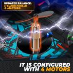 BEZGAR RC Plane, 2.4GHZ Drones for Kids | Remote Control Airplane, RC Helicopter, 360° Flip Fighter Jet Toy with Colorful Navigation LED Light