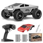 WayEee 1:18 Fast RC Car 40 KPH High Speed 4X4 Remote Control Monster Truck, All Terrain Vehicles Toy with 2 Batteries, 2.4GHz Remote Control, 2 PVC Shell Off-Road Pickup, Gift for Kids and Adults