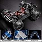 WayEee 1:18 Fast RC Car 40 KPH High Speed 4X4 Remote Control Monster Truck, All Terrain Vehicles Toy with 2 Batteries, 2.4GHz Remote Control, 2 PVC Shell Off-Road Pickup, Gift for Kids and Adults