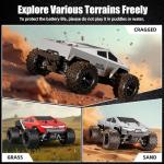 WayEee 1:18 Fast RC Car 40 KPH High Speed 4X4 Remote Control Monster Truck, All Terrain Vehicles Toy with 2 Batteries, 2.4GHz Remote Control, 2 PVC Shell Off-Road Pickup, Gift for Kids and Adults
