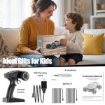 WayEee 1:18 Fast RC Car 40 KPH High Speed 4X4 Remote Control Monster Truck, All Terrain Vehicles Toy with 2 Batteries, 2.4GHz Remote Control, 2 PVC Shell Off-Road Pickup, Gift for Kids and Adults