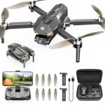 Drones with Camera for Adults 4K, Brushless Motor FPV Foldable Mini RC Drone for Kids Beginners, One-Touch Takeoff, 5G WiFi, Auto Hover, 30-Min Flight Time with 2 Batteries, Gift for Men Boys Teens