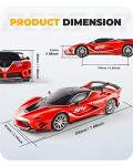 BEZGAR Remote Control Ferrari Car - 1:24 Scale Ferrari Electric Sport Racing Toy Car Model Vehicle, 2.4Ghz Licensed Red RC Car Series for Adult, Girls, Boys Age 8 9 10 11 12 Years Holiday Ideas Gift