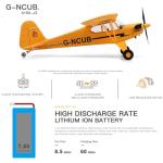 Large Brushless Remote Control Plane XK A160 RC Aircraft Glider J3 6-Axis Gyroscope 5-Channel 3D Stunt Somersault Flight 6 AXIS Gyro for Beginners Adults Expert