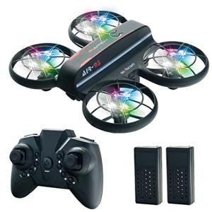 JIETENGFEI RC Drone with Altitude Hold and Headless Mode,Quadcopter with Blue&Green Light,Propeller Full Protect,2 Batteries and Remote Control,Easy to fly Kids Gifts Toys for Boys and Girls