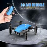 Drones for Kids with Camera, Mini RC Quadcopter Toy with Foldable Wings, Voice & Gesture Control, Altitude Hold, Full Propeller Guard, 2 Batteries, Birthday Gifts for Boys and Girls Ages 8-14 (Blue)