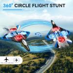 4DRC V31 RC Plane with Camera, Foam Remote Control Airplanes Drones for Kids Adults 8-12 12-16, RC Airplane Fighter Jet with Light, 360° Flip Fighter Jet Toy, Gravity Sensing, Stunt Roll, Airplane Toy