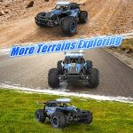 kolegend Remote Control Car, 2.4GZh High Speed 20km/h RC Monster Trucks 30+min with LED Headlight and Rechargeable Battery for Boys Girls Kids