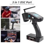 Radiolink RC4GS V3 5 Channels RC Transmitter and Receiver, 2.4GHz Surface Remote Controller R6FG Gyro RX Combo, 30 Models Storage for RC Crawler, Drifting, Bash, Buggy Cars and Boats