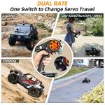 Radiolink RC4GS V3 5 Channels RC Transmitter and Receiver, 2.4GHz Surface Remote Controller R6FG Gyro RX Combo, 30 Models Storage for RC Crawler, Drifting, Bash, Buggy Cars and Boats