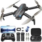 MCJDHJJ Drone with Camera for Kids 1080P HD FPV, Brushless Motor Quadcopter for Adults and Beginners, Waypoint Fly, 360°Flip, Gravity Control, Circle Fly, Auto Hover, RTF and Foldable