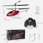 VATOS RC Helicopter for Boys, 2.4G Remote Control Helicopter with LED Light for Kids 12+ Years Old, Fixed Height, One-Key Take-Off, Indoor RC Planes Ideal Festival Gifts for Boys Adults