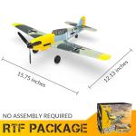 RCSHOBBY 4 Channel RC Plane - Ready to Fly BF-109 RC Airplane, Easy Control for Beginners & Adults,Remote Control Airplane with Xpilot Stabilization System & One Key Aerobatic