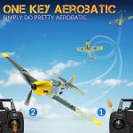 RCSHOBBY 4 Channel RC Plane - Ready to Fly BF-109 RC Airplane, Easy Control for Beginners & Adults,Remote Control Airplane with Xpilot Stabilization System & One Key Aerobatic