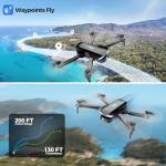 Drone with Camera 1080P HD FPV Foldable Drone for Adults and Beginners, RC Quadcopter with Gravity Control, One Key Take Off/Land, Optical Flow Positioning, 360° Flip, 3 Speed Mode, Waypoint Fly