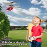 VATOS RC Helicopter for Boys, 2.4G Remote Control Helicopter with LED Light for Kids 12+ Years Old, Fixed Height, One-Key Take-Off, Indoor RC Planes Ideal Festival Gifts for Boys Adults