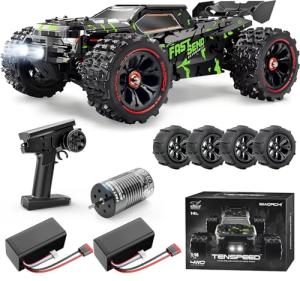 1/14 Brushless RC Cars for Adults Fast 50+ mph, RC Trucks 4x4 Offroad Waterproof, Electric Powered High Speed Remote Control Car, Fast Extreme All Terrain RC Truggy with 3S Battery for Snow Sand