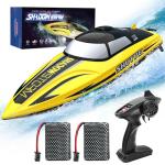 BEZGAR RC Boat - 32+ KPH Fast Remote Control Boat for Pool, Lake & Salt Water, 2.4GHz Speed Boats for Adults & Kids, Summer Water Beach Toys, Birthday Gifts for Boys & Girls Age 8-12 Years Old