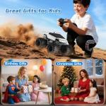 Amphibious Remote Control Car, 1:18 Monster Truck Toys for Boys RC Cars, 2.4 GHz Waterproof RC Trucks, 4WD All Terrain Off-Road Pickup, Kids Christmas Birthday Gifts Present Boys Girls Toys Ages 6+