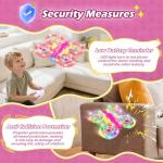 FUNPX LED RC Drone for Kids 6+, Christmas Birthday Gift for Boys & Girls with Remote Batteries, 360° Flips, 3 Speed Modes, 45 Min Flight Indoor and Outdoor Flying Toy - RoseRed Yellow