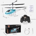 VATOS RC Helicopter for Boys, 2.4G Remote Control Helicopter with LED Light for Kids 12+ Years Old, Fixed Height, One-Key Take-Off, Indoor RC Planes Ideal Festival Gifts for Boys Adults