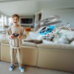 VATOS RC Helicopter for Boys, 2.4G Remote Control Helicopter with LED Light for Kids 12+ Years Old, Fixed Height, One-Key Take-Off, Indoor RC Planes Ideal Festival Gifts for Boys Adults