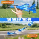 4DRC Foam RC Plane for Kids Adults, Remote Control Airplane RC Jet Helicopter Drone Plane for Kids Adults Beginner, Easy to Fly RC Fighter, Remote Control Aircraft with Automatic Balance Gyro