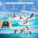 VEVOR RC Plane, 2.4GHZ 3CH RC Airplane with 6-Axis Gyro Stabilizer&2 Batteries, Ready to Fly Amphibious Aircraft Plane Toy for Adults Beginners Kids Birthday/Xmas Gift