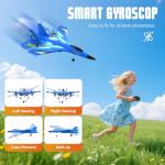 4DRC Foam RC Plane for Kids Adults, Remote Control Airplane RC Jet Helicopter Drone Plane for Kids Adults Beginner, Easy to Fly RC Fighter, Remote Control Aircraft with Automatic Balance Gyro
